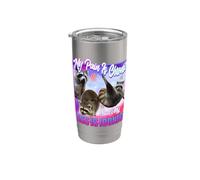 racoon - douleur est chronique mais mon cul est iconique Gobelet isotherme en acier inoxydable double paroi
