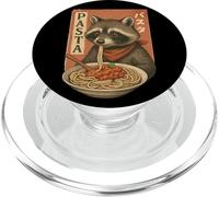 Racoon Eating Pasta Noodles Kawaii Anime Cute Retro Raton laveur PopSockets PopGrip pour MagSafe