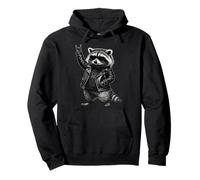 Racoon Hard Rock Heavy Metal Raton laveur Sweat à Capuche