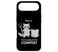 Racoon That's it You're Going in The Compost Jardinage Humour Coque pour iPhone Air