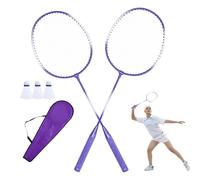 Racquet Badminton Lot de raquettes de badminton 2 joueurs - ensemble de badminton intérieur équipement de sport pour adultes, adolescents, , exercices de loisirs pour raquettes de badmin