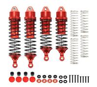 RACWD RC Amortisseur pour 1/10 ARRMA 3S VORTEKS 4X4 BLX Pièces de mise à niveau #ARA4305V3, Amortisseur avant arrière RC 110 mm 90 mm, Aluminium Hop Ups pour #ARA330722, #ARA330723 (Rouge)