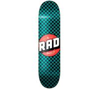 RAD Checker Skateboard Unisexe pour Adulte, Noir/pétrole, 20,32 cm