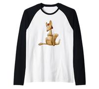 Rad Hiphop Street-Art Illustration Cool MC Kangourou Manche Raglan