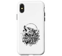Rad Howling Wolf Design for The Wolfpack Coque pour iPhone X/XS