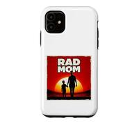 Rad Mom Mother and Son Soccer Mom Sunset Coque pour iPhone 11