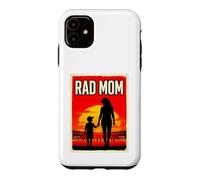 Rad Mom Mother and Son Soccer Mom Sunset Coque pour iPhone 11