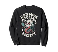 Rad Mom Pickleball Society - Motif crâne rétro Sweatshirt