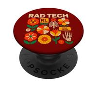Rad Tech Radiologie Floral Bohème Esprit Automnal PopSockets PopGrip Adhésif