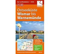 Rad- und Wanderkarte Ostseeküste Wismar bis Warnemünde 1 : 40 000: GPS geeignet, Erlebnis-Tipps auf der Rückseite