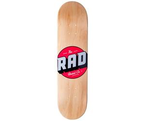 RAD Unisexe - Skateboard Solid Logo pour Adulte, Wood, 8,25"