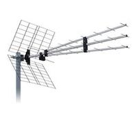 RAD43-DVB-TRIPLEX 13,5 dBi F Filtre Passif 4G LTE 5G NR 700 800Mhz Antenne TV TNT extérieure Trinappe DVB-T DVB-T2 43 éléments G