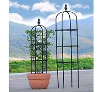 RADAAB Tuteur Obélisque de Jardin H 90cm 120cm 150cm 180cm 210cm Colonne rosiers Support pour Plantes grimpantes Ø 20cm 25cm 28cm 32cm Obélisque de Jardin (Size : 11"/28cm Dia. x 47.3"/120cm H)
