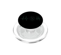 Radar de contrôle du trafic aérien - Motif cardiofréquencemètre PopSockets PopGrip pour MagSafe