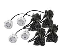 Radar De Recul Voiture Radar Recul pour Voiture Capteur Stationnement 22 Mm Noir Rouge Bleu Or Gris Argent Champagne Sonde 4 Pièces(Argent)