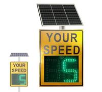 Radar Feedback Sign Green Limit Feedback Sign, "Not Speeding"/Red "Speeding",aluminum Alloy Frame-high Brightness Reflective Film(Yellow)