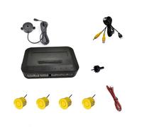 Radar recul Voiture Kit Détecteur De Stationnement Vidéo avec Détecteur De Recul De Voiture Radar De Recul Auxiliaire Moniteur De Voiture Alarme Sonore Sirène Capteur Radar recul