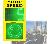 Radar Solaire, DéTecteur De Vitesse, Surveillance en Temps RéEl, Panneaux De Signalisation en Aluminium RéSistants Aux IntempéRies Solarenergy