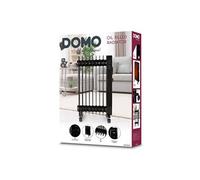 Radiateur à bain d'huile - 2000 W - DOMO - DO7327R - 42,5 x 28 x 64 cm - Noir