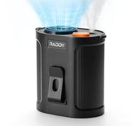 Raddy CF6 Ventilateur portable batterie brume rafraîchissante - Ventilateur nuque clip - 5 vitesses - 14500 tr/min - 18 h autonomie - Camping extérieur voyage chantier