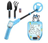 Raddy MD65K Détecteur de Métaux pour Enfants, Détecteur Léger et Réglable pour Chasse au Trésor, Bobine Étanche IPX7 16,5 cm, Écran LCD Amusant, Cadeau Parfait pour Garçons & Filles 3-12 Ans, Bleu