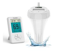 Raddy PT-1 Thermomètre Piscine Flottant sans fil, Thermomètre à eau Numérique facile à lire pour piscines intérieures et extérieures, bains à remous, étang