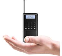 Raddy RD23 Radio Portable Dab+ FM BT USB Fonction Horloge minuteur Fonctionne sur Piles (Argent)