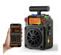 Raddy RF750 Plus AM FM SW Radio Portable à Ondes Courtes, Mini-Radio avec contrôle par Application, 297 Stations préréglées, Batterie remplaçable, antenne Type T, Alarme SOS pour Camping et urgences
