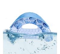 Radeau de Piscine - Chaise Longue Gonflable en PVC avec Protection Solaire et Porte-gobelet | Chaise Longue d'eau Pliable pour Adultes, fête à la Piscine, Plaisir Aquatique d'été