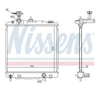 Radeau De Refroidissement NISSENS Pour Mitsubishi Mirage/Space Star