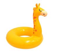 Radeau flottant - Construction durable en vinyle respectueux de l'environnement, impression en forme d'animal de dessin animé, anneau d'entraînement de natation stable | Support d'activités aquatiques