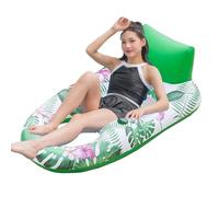 Radeau flottant de piscine - Lit flottant gonflable avec appui-tête | Chaise flottante flottante pour femmes, hommes, adultes, plage, natation, vacances, parc d'attractions)