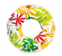 Radeau gonflable transparent ? fleurs tropicales Intex 58263EP Groovy Color