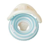 Radeau pour bébé avec protection solaire - Couronne de protection gonflable Bain - Flotteur portable anti-UV avec protection solaire pour jouer à l'eau Bain Piscine Lac