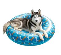 Radeau pour chien en PVC résistant aux fuites et à haute capacité de charge | Flotteur gonflable pour chien pour se détendre sur le lac, la plage, les fêtes aquatiques, les petites et moyennes races
