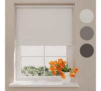 Radeco® Store Enrouleur Occultant sans perçage 60 x 150 cm, Gris Clair, Facile à Poser, Store Enrouleur sans percage, Store sans percage