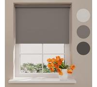 Radeco® Store Enrouleur Occultant sans perçage 90 x 220 cm, Gris, Facile à Poser, Store Enrouleur sans percage, Store sans percage