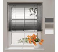 Radeco® Store vénitien en Aluminium 50 x 250 cm Anthracite, Lamelles de 25 mm, Tailles de 40 à 220 de Largeur, sans perçage Possible