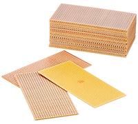 Rademacher 710-1 Lot de 25 circuits imprimés en papier dur 50 x 100 mm, dimensions de la grille 2,54 mm, 39 circuits conducteurs, revêtement en cuivre d'un côté 35 microns, platine 1,6 mm d'épaisseur