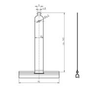 Rademacher Rademacher Ressort de fixation 140 mm à partir de SW50 4051 Quantité:1