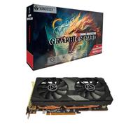 Radeon RX 5700 XT Carte graphique, 8 Go, GDDR6 256 bits, architecture RDNA 1755/1905 MHz (Base/Boost Clock) DirectX 12 HDMI DP PCIe4.0 AAA Carte vidéo de jeu PC pour jeux de bureau (RX 5700 XT 8 Go)