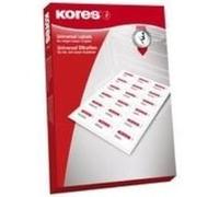 Radex etiquettes universelles, 105 x 74 mm, sans bord, jaune kores l10574ge G