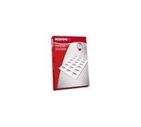 Radex etiquettes universelles, 105 x 74 mm, sans bord, rouge l10574r