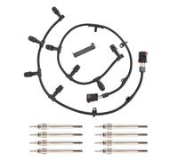 RADHLBNIU Faisceau de fils avec 8 bougies de préchauffage compatibles avec F250 F350 F450 E350 E450 Super Duty 6 L Powerstroke 2004-2010, remplace 5C3Z-12A690-A 4C2Z-12A690-AB