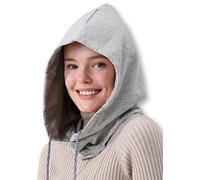 Radia Smart® Capuche de protection contre les champs électromagnétiques, chapeau Faraday, blocage 5G, blindage RF, bouclier WiFi, manteau de cerveau, gris, gris, taille unique