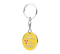 Radiacode Funny Physics Gifts for Enthusiasts and Nuclear Nerds Glow in the dark Keychain Science Accessories Dont Drop and Run