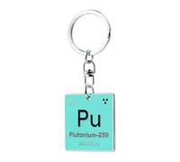 Radiacode Funny Physics Gifts for Enthusiasts and Nuclear Nerds Glow in the Dark Keychain Science Accessoires Cool Plutonium