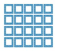 RadianceBiz 20 Pièces Feuille Anti-Pssière Surface Siliconée Film Protection En PVC Décpe Précise, Bleu