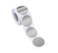 RadianceBiz Autocollant Récompense Étiquette Récompense Autocollant Scellé Étiquette Gaufrée Autocollant Autocollant Festonné Adapté à La Gestion Administrative D, Argent