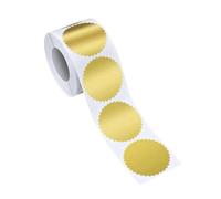 RadianceBiz Autocollant Récompense Étiquette Récompense Autocollant Scellé Étiquette Gaufrée Autocollant Autocollant Festonné Adapté à La Gestion Administrative D, or